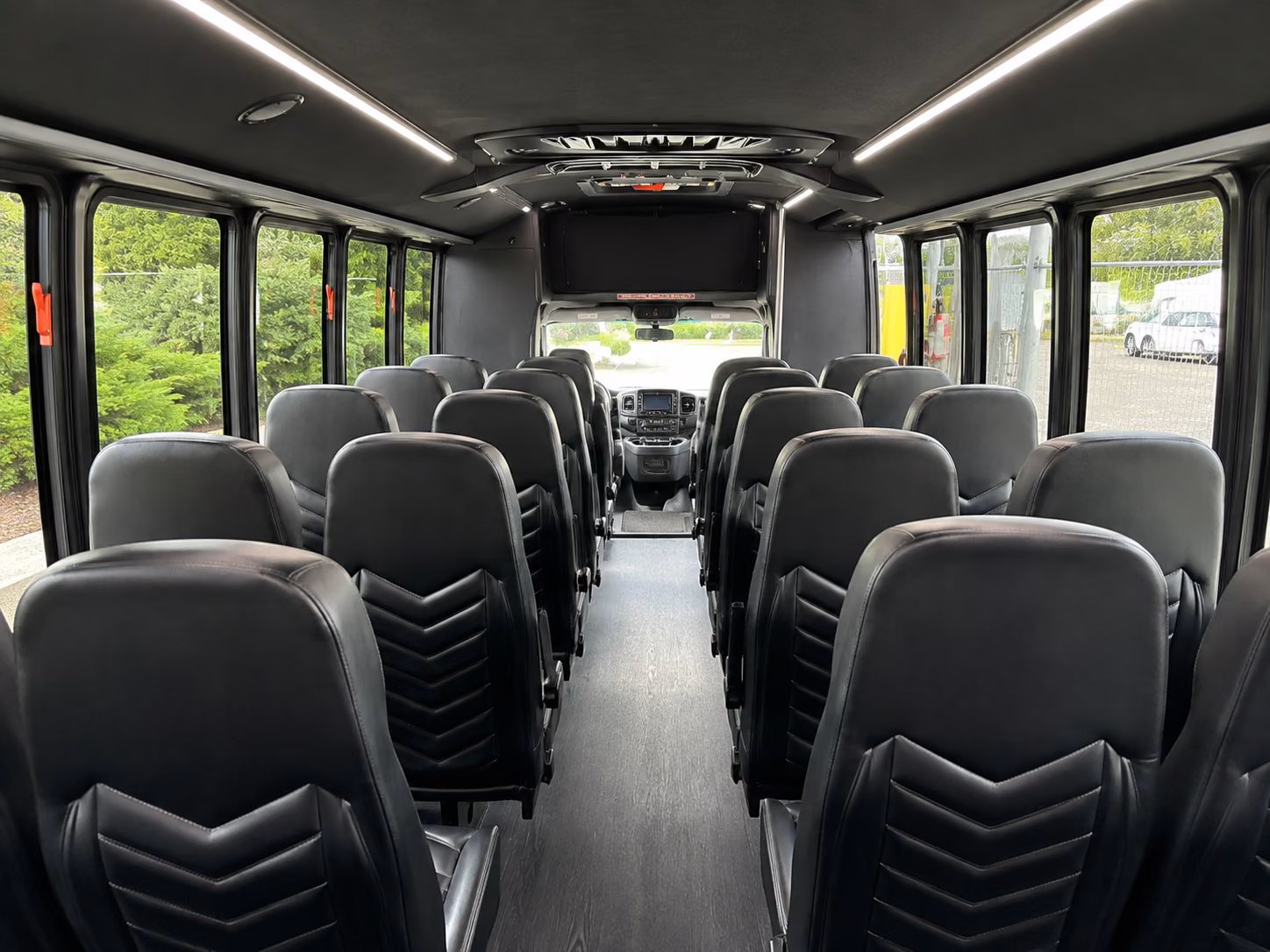kent 20 passenger minibus interior