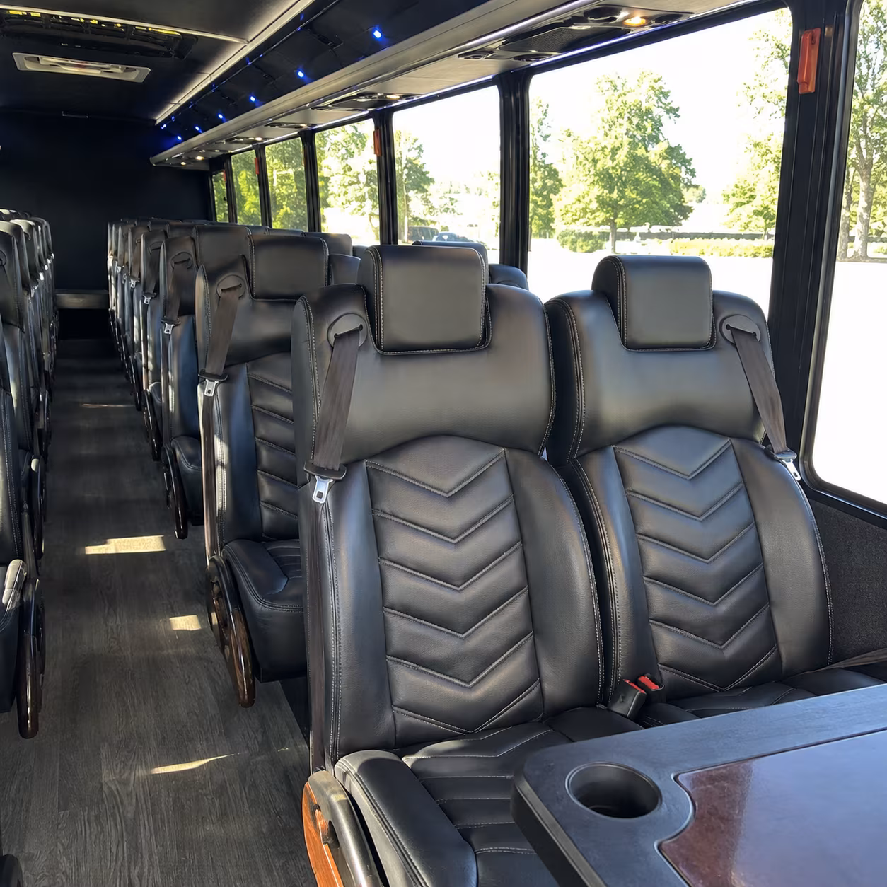 kent 25 passenger minibus inside