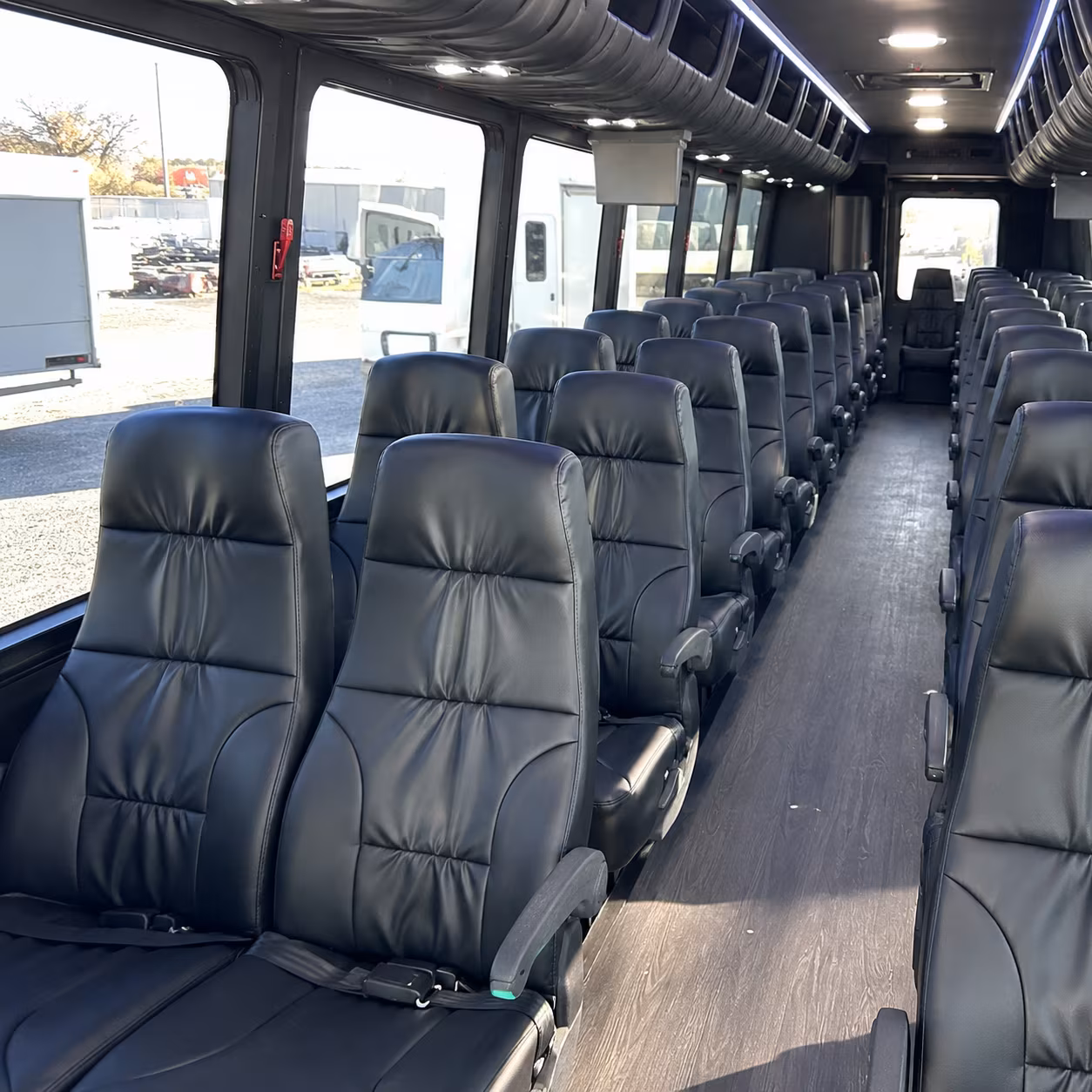 kent 25 passenger minibus interior