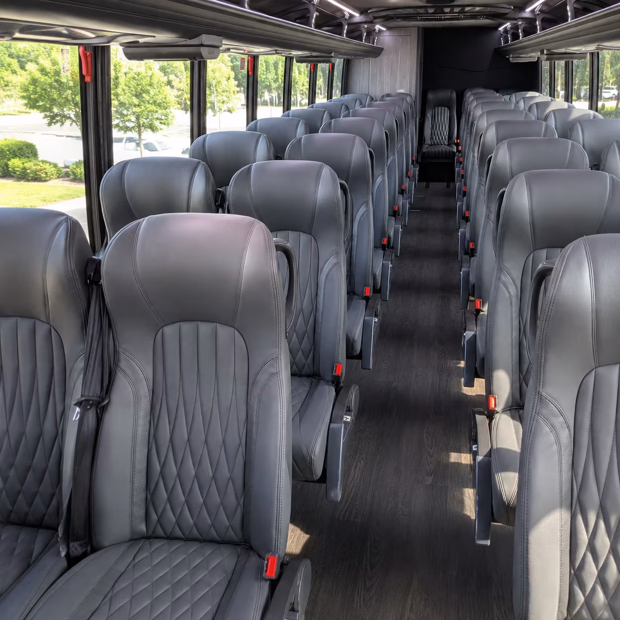 kent 28 passenger minibus inside