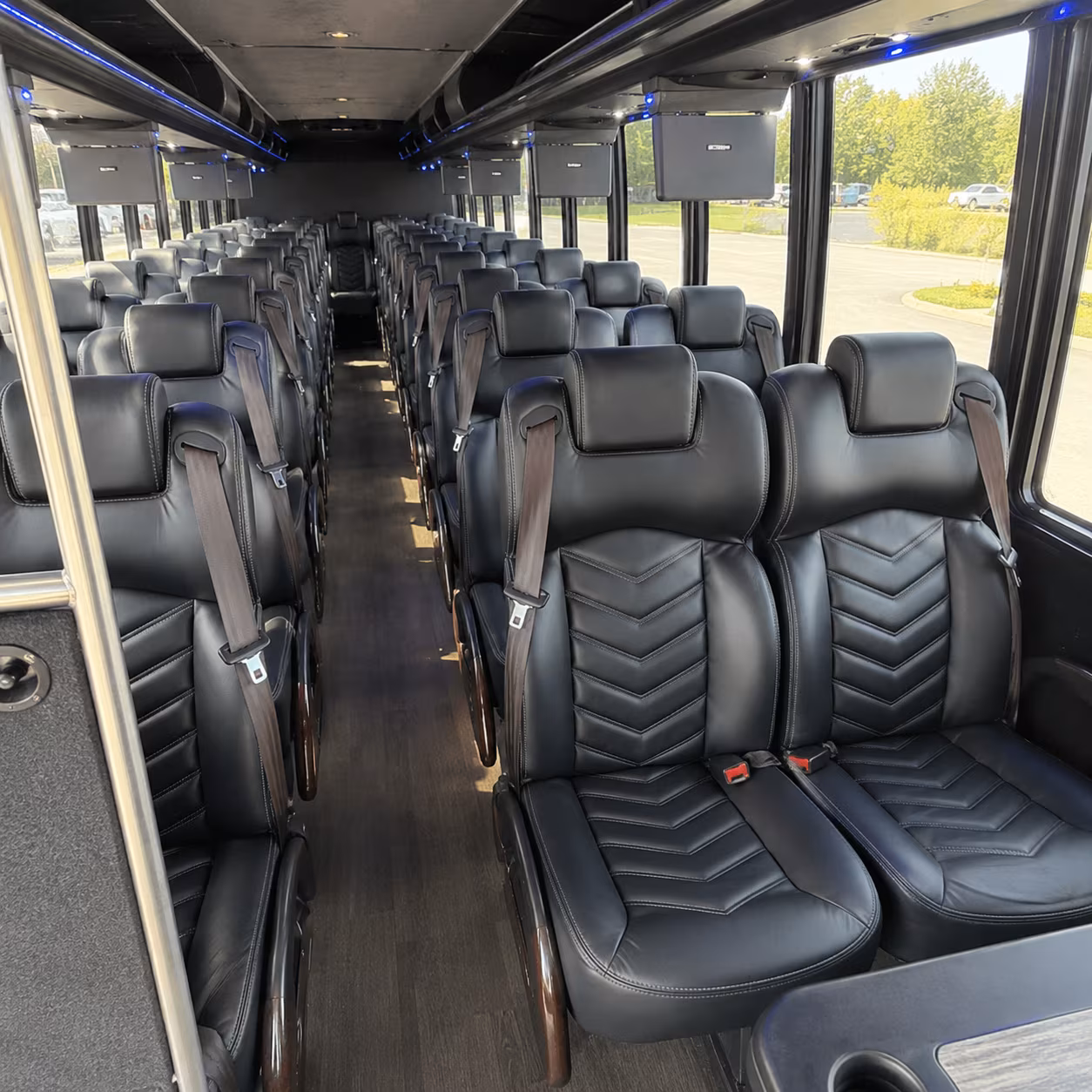 kent 30 passenger minibus interior