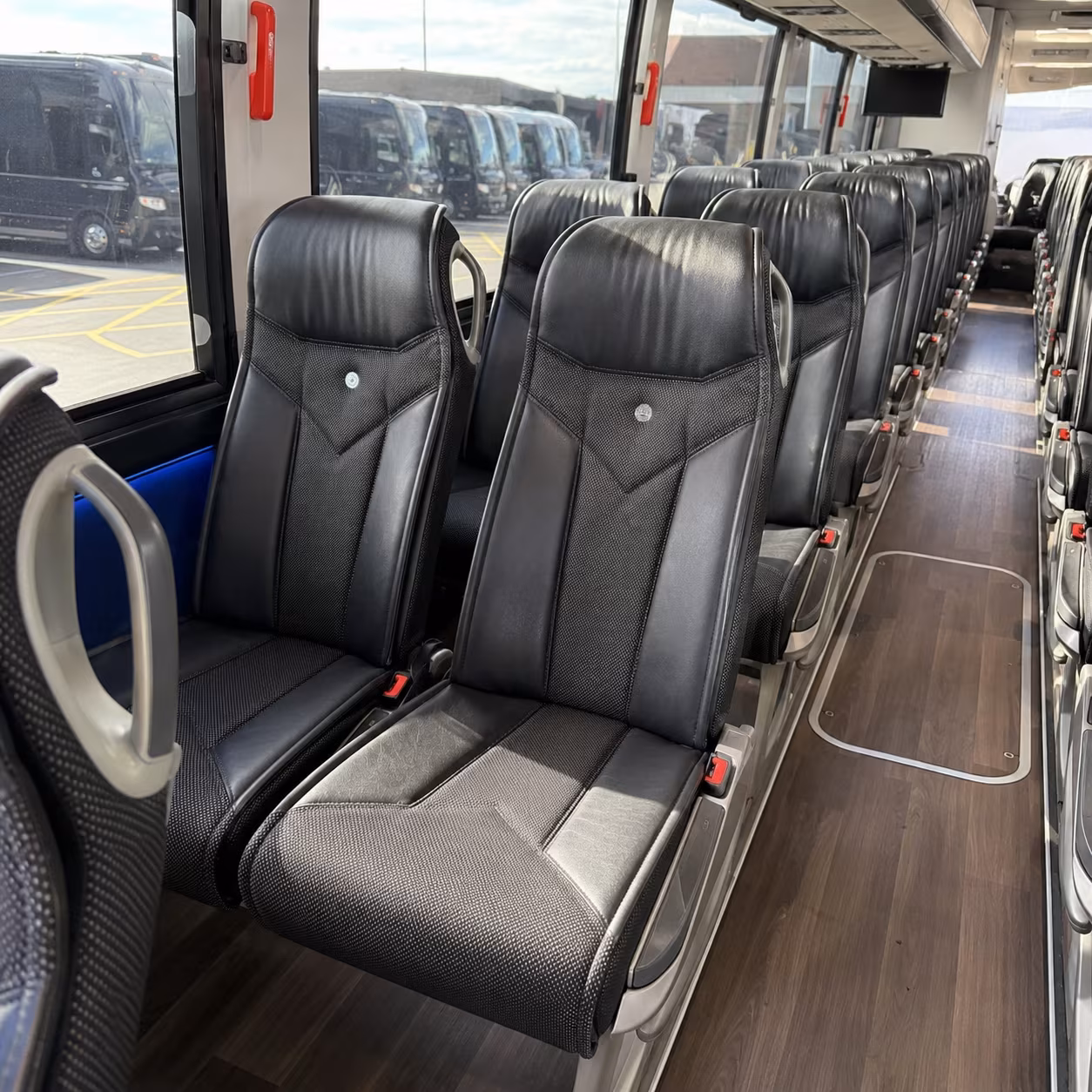kent 40 passenger charter bus interior