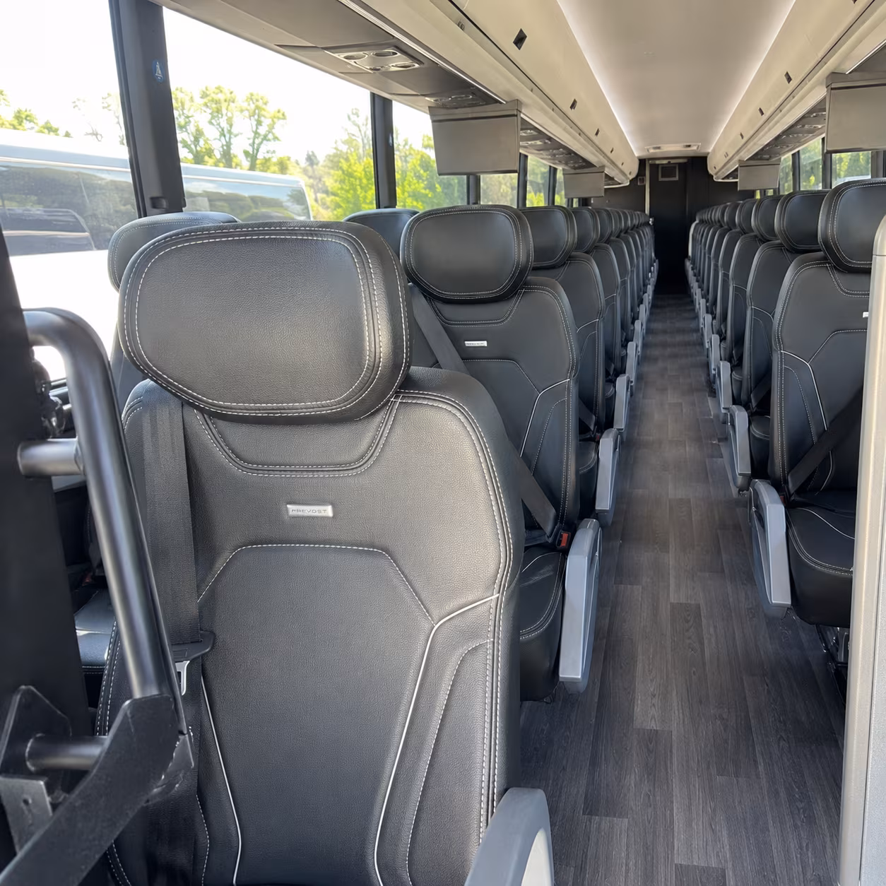 kent 47 passenger charter bus interior