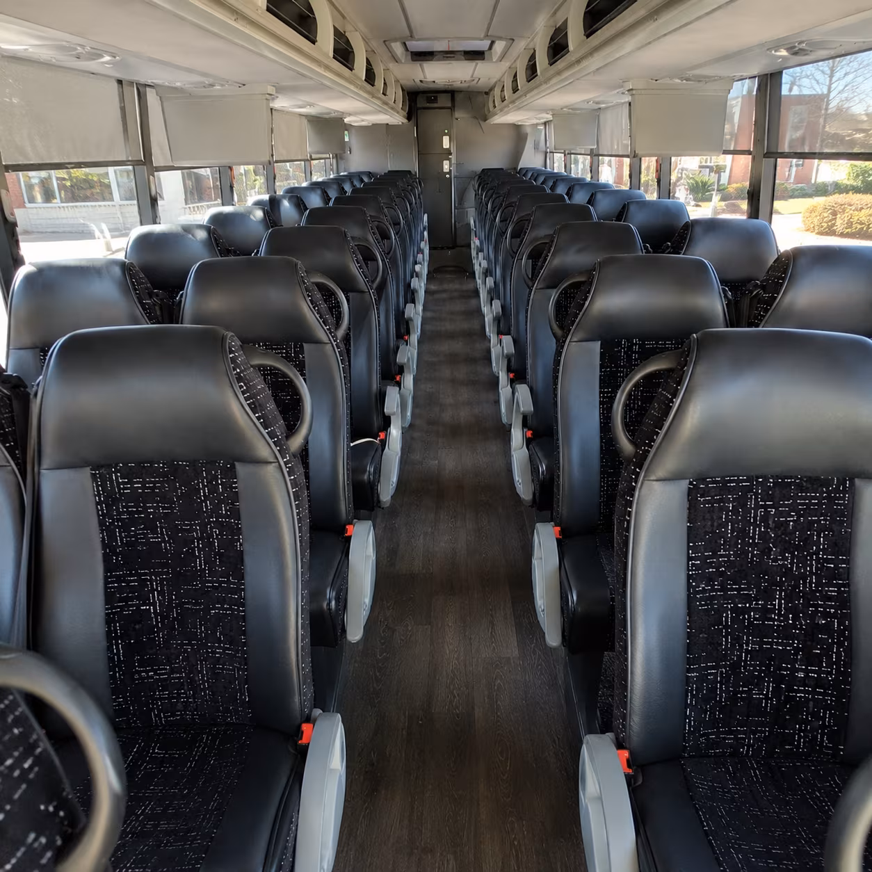 kent 54 passenger charter bus inside